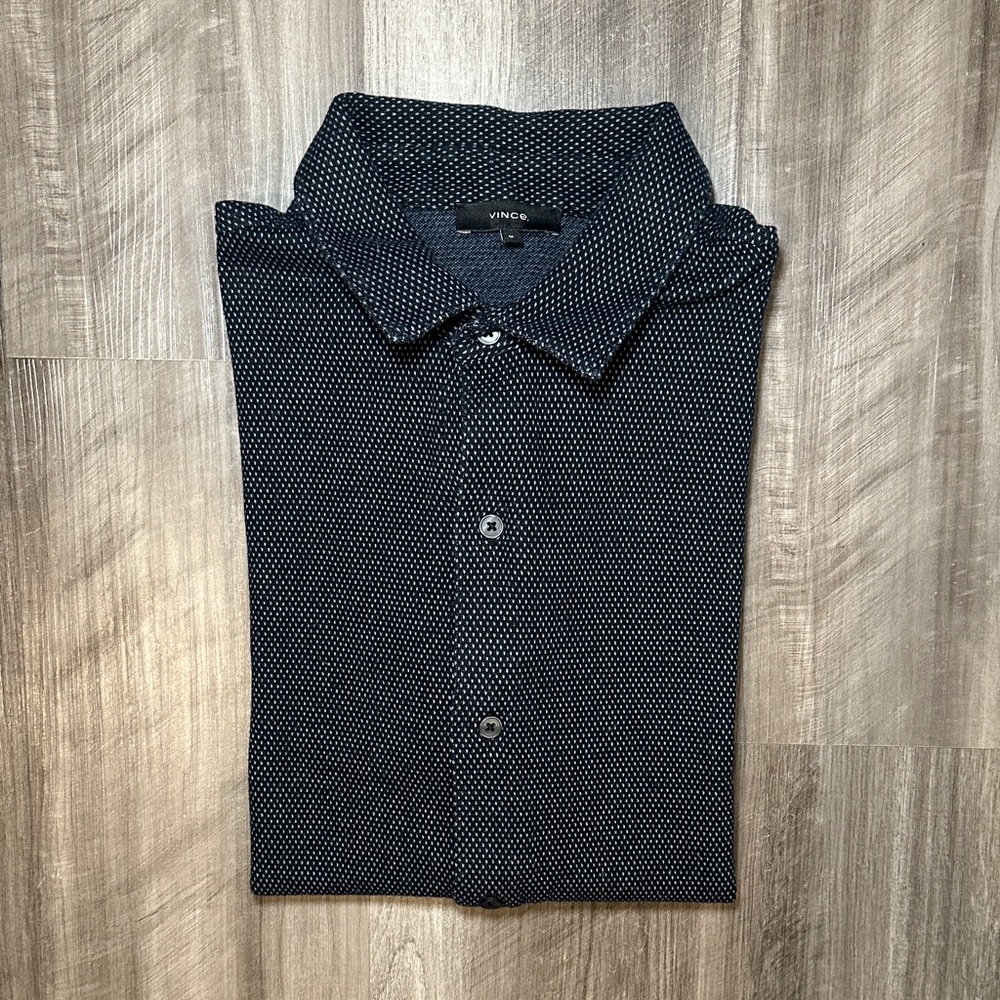 Vince Cotton Short Sleeve Button Down - Medium